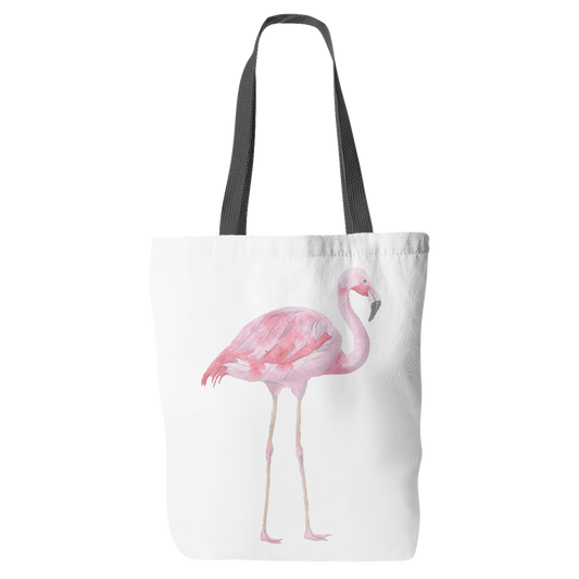 Flamingo Watercolor Tote Bag