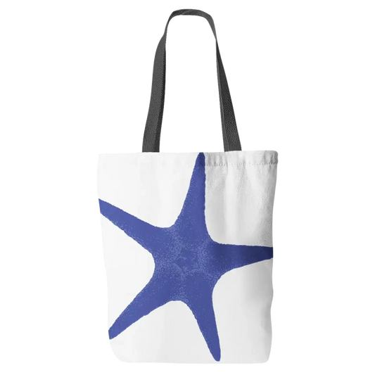 Deep Blue Starfish Tote Bag
