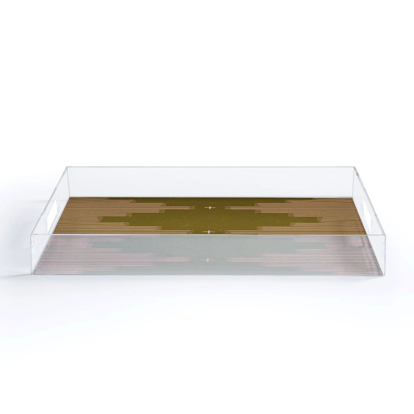Southwest Minimalist Retro Acrylic Tray - Medium w/Handles
