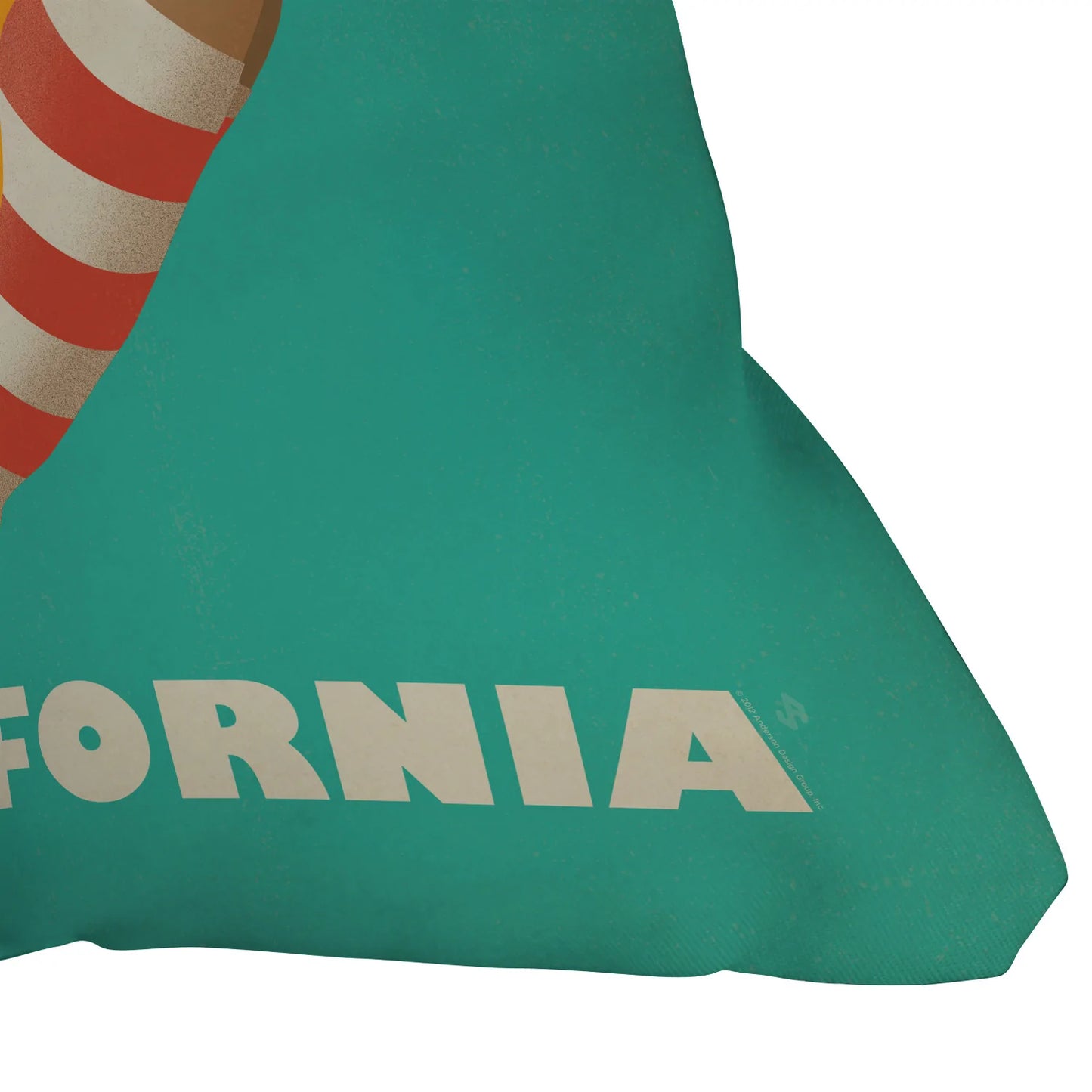Dive California Throw Pillow