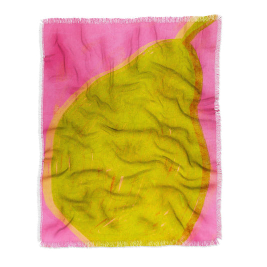 Modern Pear Throw Blanket
