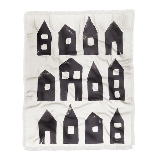 Tiny Houses Throw Blanket