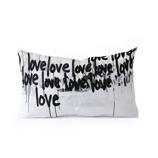 Messy Love Lumbar Throw Pillow