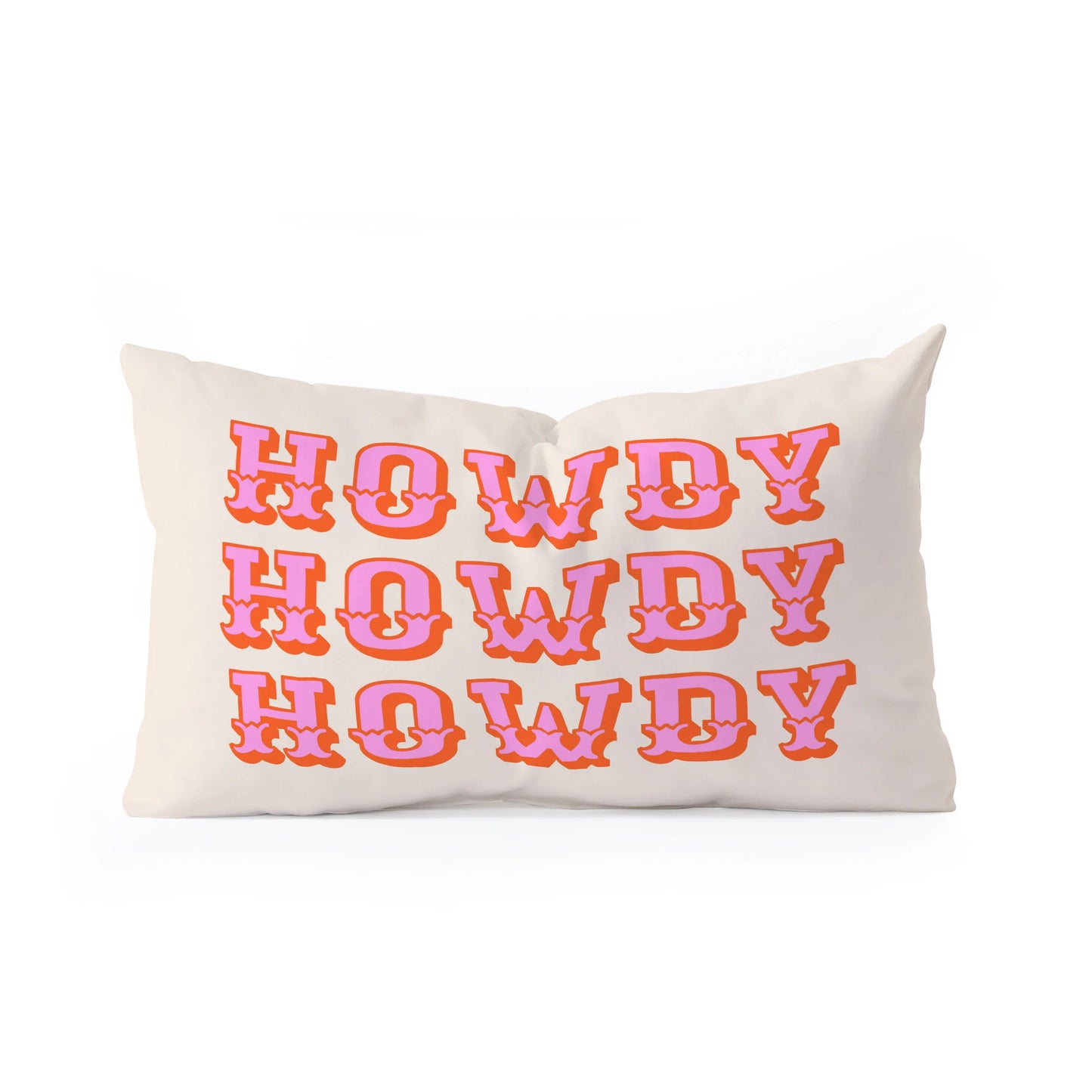 Howdy Howdy Lumbar Throw Pillow