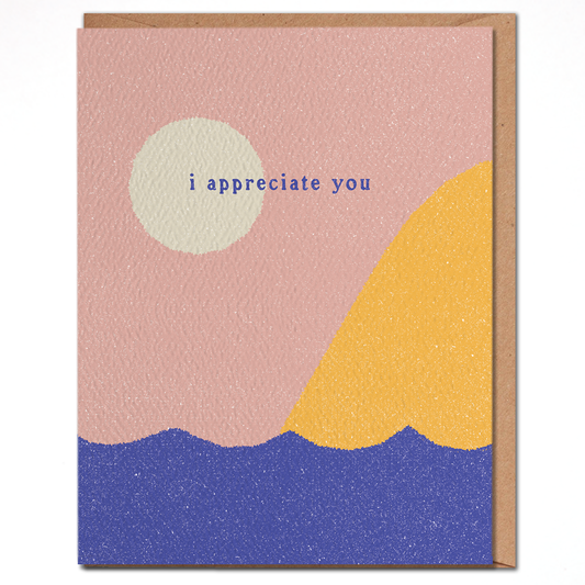 I Appreciate You - Minimal Thank You Card
