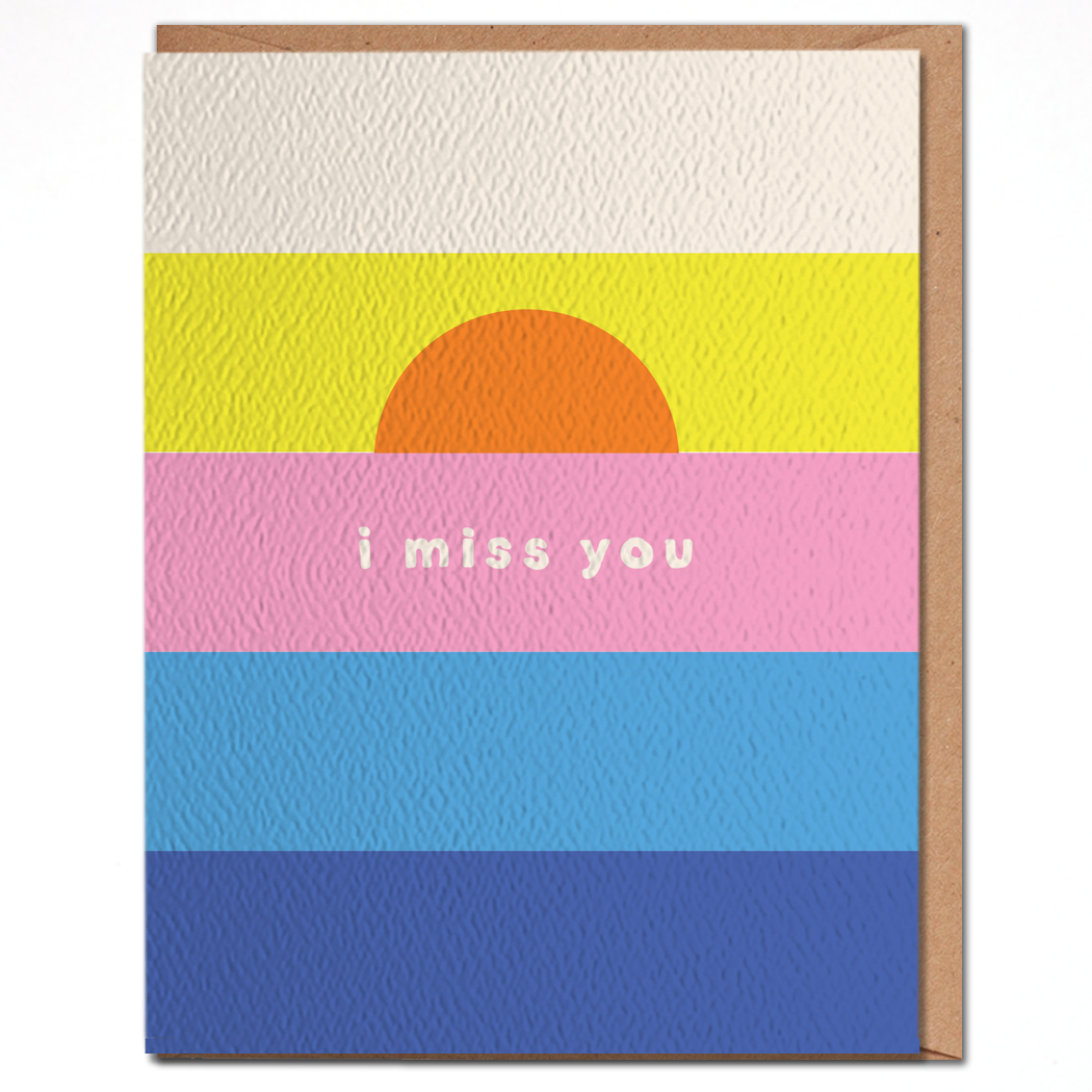 I Miss You - Colorful Everyday Card
