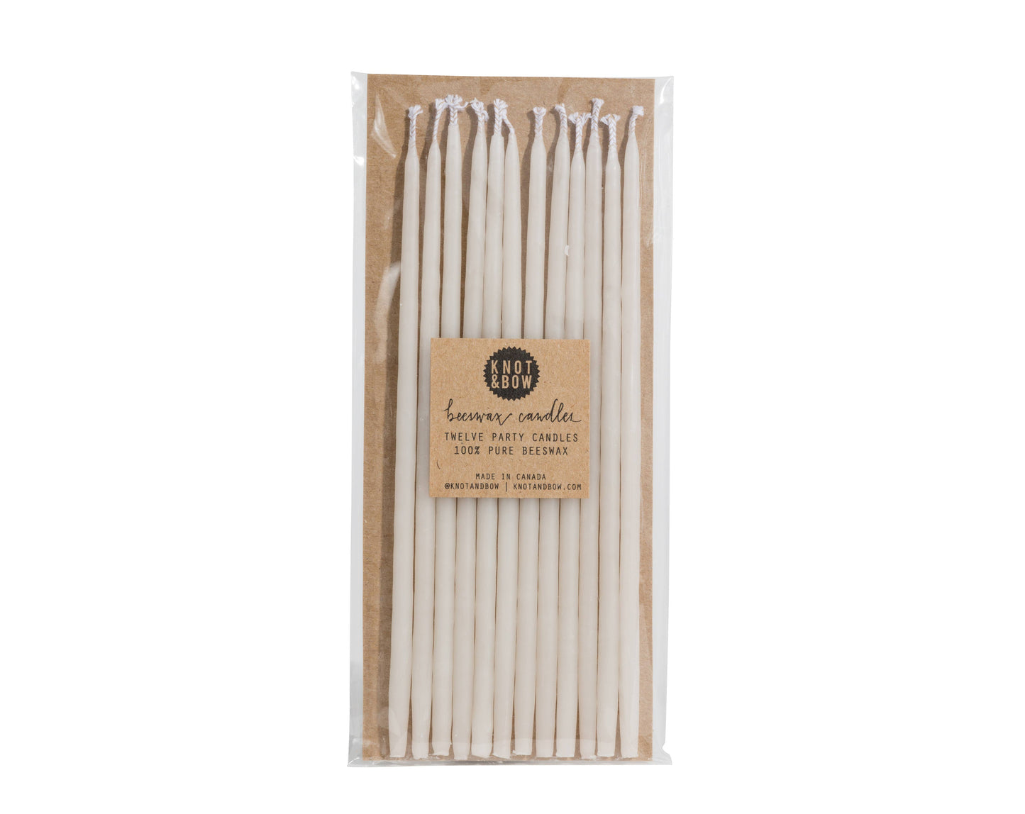 SALE - Ivory Tall Beeswax Birthday Candles