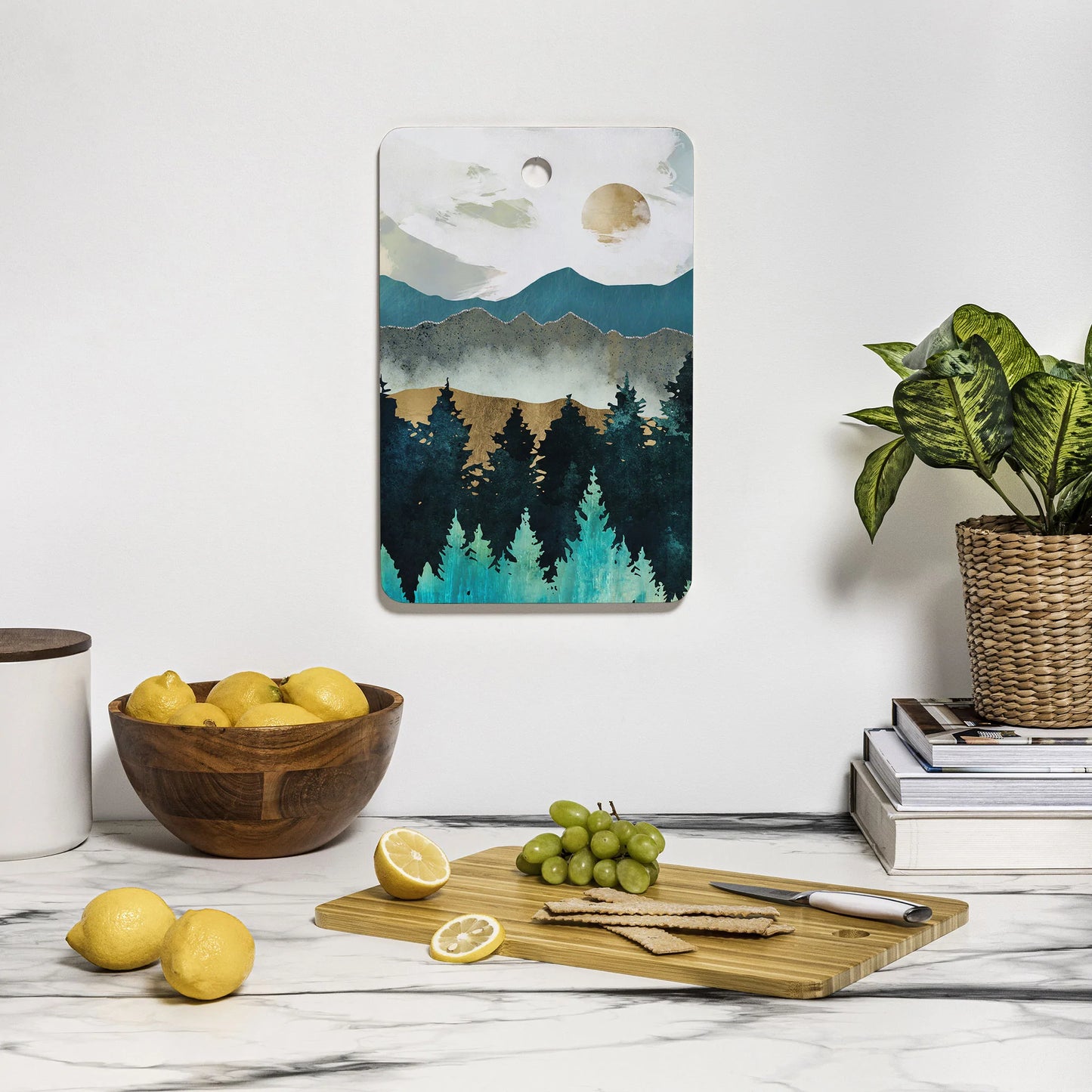 Forest Mist Bamboo Cutting Board